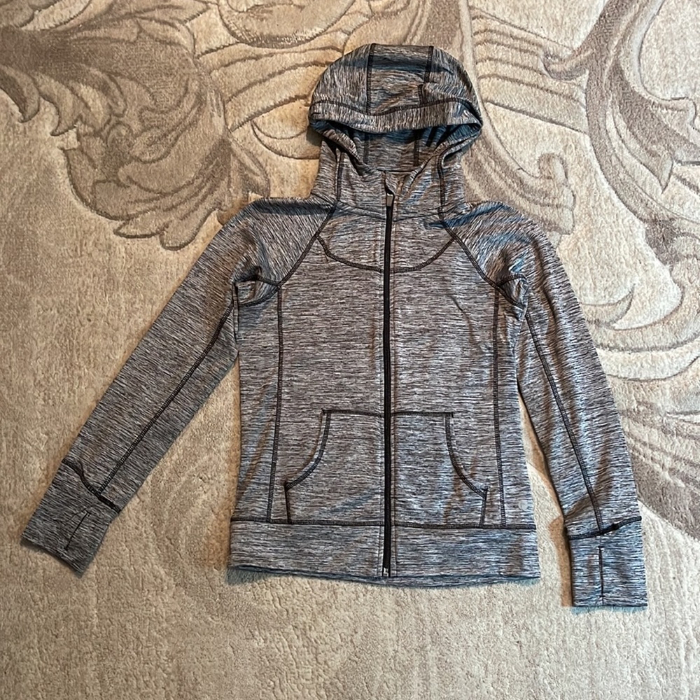 90 degrees by reflex girls sporty zippered hoodie - Picture 1 of 4
